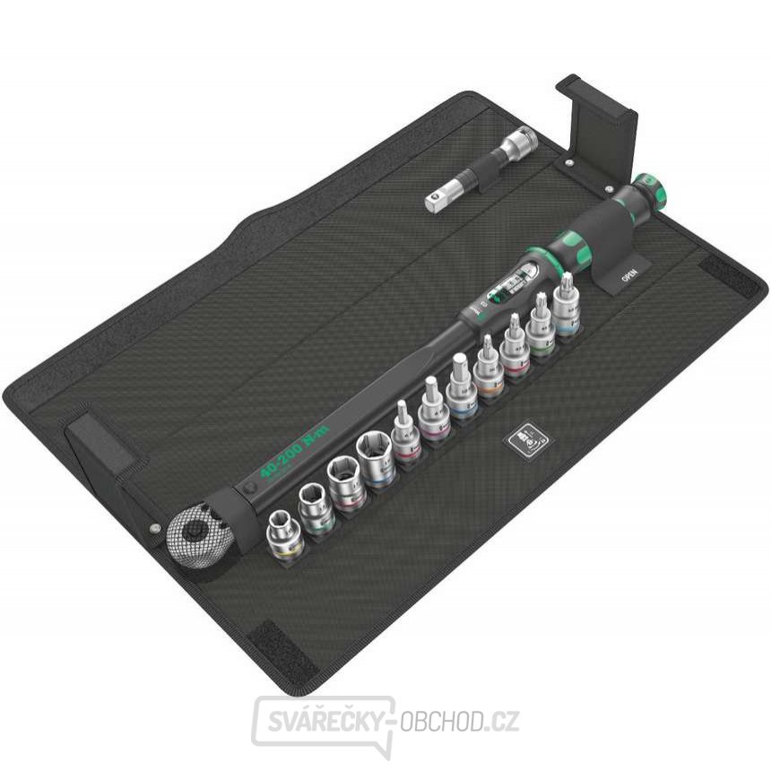 Wera 075680 Nastavitelný momentový klíč Click-Torque 40 ÷ 200 Nm s přepínací ráčnou 1/2" Click-Torque C 3 Set 1 (Sada 13 dílů)