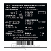 Wera 074746 Montážní set 7443/12 pro systémy kontroly tlaku v pneumatikách (Sada 12 dílů) náhled