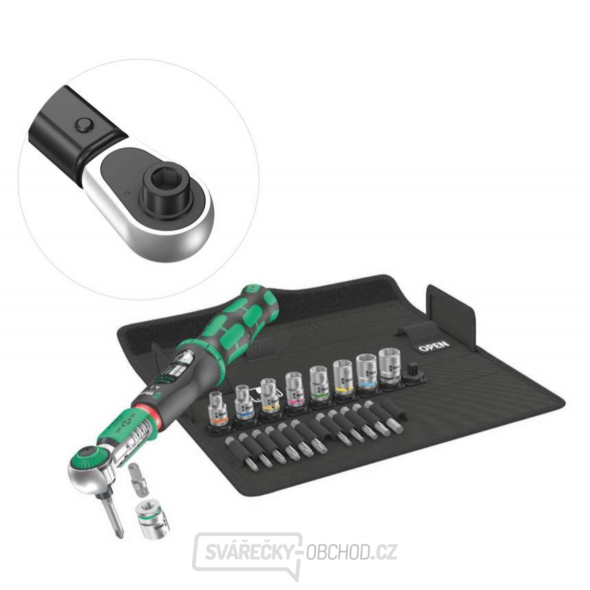 Wera 075832 Momentový klíč HEX 1/4" Safe-Torque A 2 Set 1 (2 ÷ 12 Nm) [Sada 23 dílů]