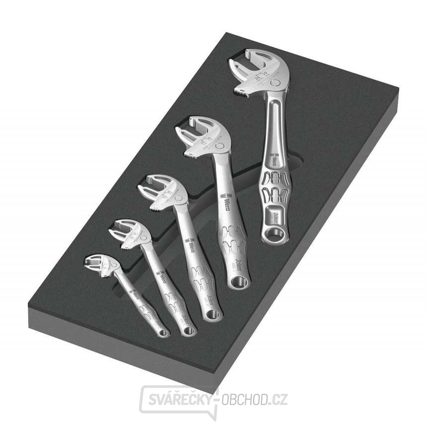Wera 150122 Samonastavitelné klíče Joker 6004 7 ÷ 24 mm typ 9732 v pěnové vložce, Set 1 (Sada 5 dílů) Wera 150122 Samonastavitelné klíče Joker 6004 7 ÷ 24 mm typ 9732 v pěnové vložce, Set 1 (Sada 5 dílů) gallery main image