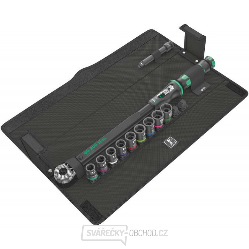 Wera 075681 Momentový klíč Click-Torque C 3 Set 2 s přepínací ráčnou 1/2" (40 ÷ 200 Nm) Sada pro zašroubování do betonu