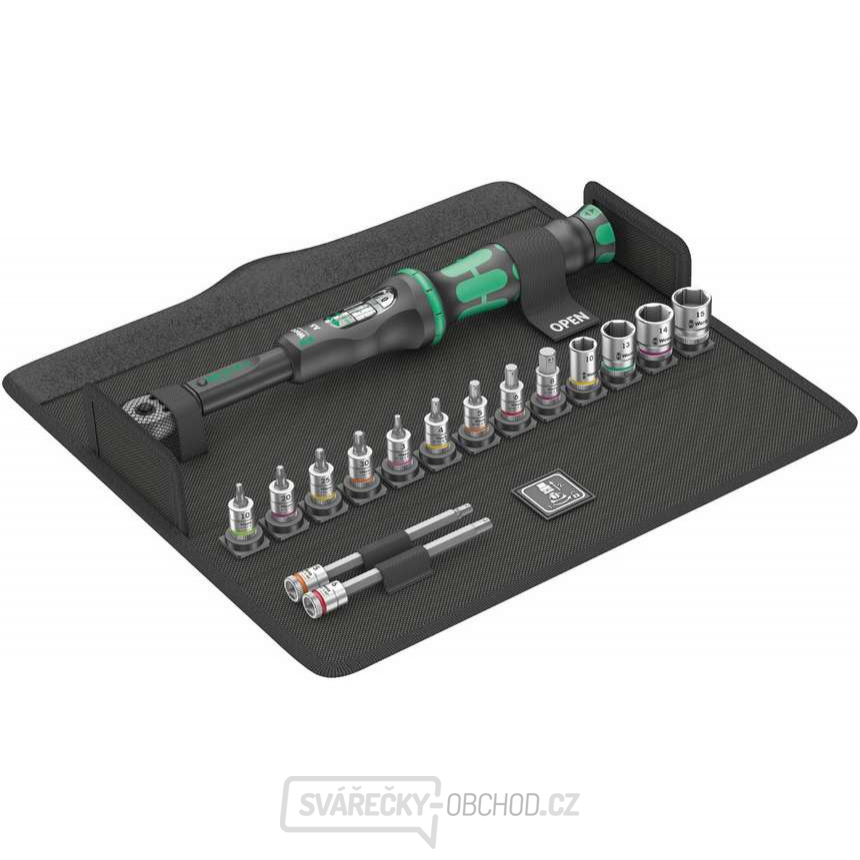 Wera 004180 Nářadí pro kola Bicycle Set Torque 1 s přepínací ráčnou 1/4" (2,5 ÷ 25 Nm) Sada 16 dílů