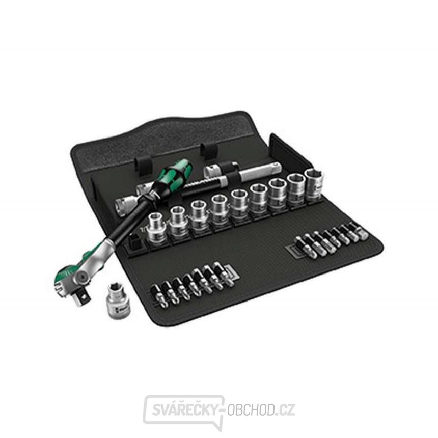 Wera 004079 Ráčnová sada Zyklop Speed 8100 SC 9 - palcová. 28 dílů, upínací část 1/2"