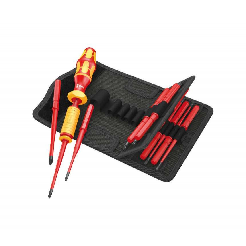 Wera 059291 Držák a výměnné čepele Kraftform Kompakt VDE 15 Torque 1,2 ÷ 3,0 Nm extra slim 1 (Sada 15 dílů) 05006605001 Wera