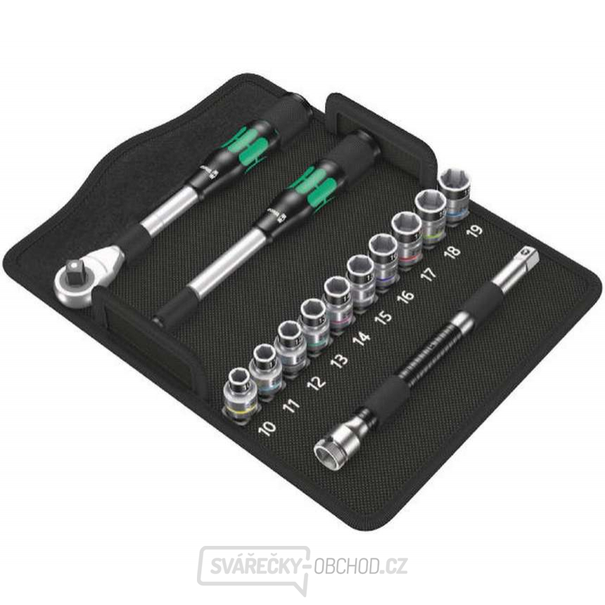Wera 004090 Ráčnová sada Zyklop 1/2" 8006 SC 1 Zyklop Hybrid (Sada 13 dílů)