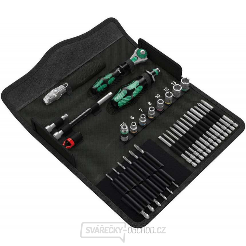 Wera 135928 Nářadí Kraftform Kompakt M 1 zámečník s ráčnou 1/4" Zyklop Speed (Sada 39 dílů)