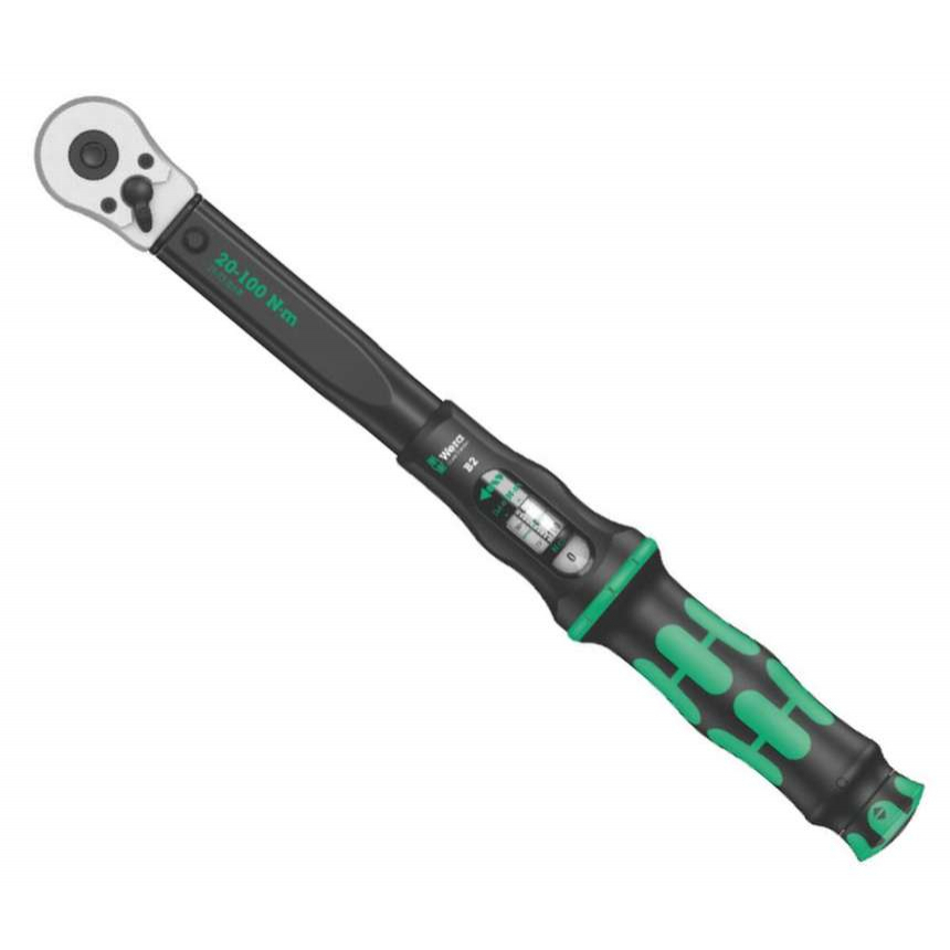 Wera 075611 Momentový klíč Wera Click-Torque B 2 s přepínací ráčnou 3/8&quot; (20 - 100 Nm)