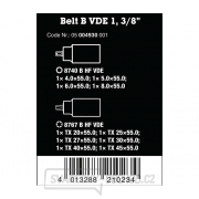 Wera 004930 Zástrčné bitové hlavice 3/8" pro elektrikáře Belt B VDE 1 Zyklop s přidržovací funkcí (Sada 10 dílů) Náhled