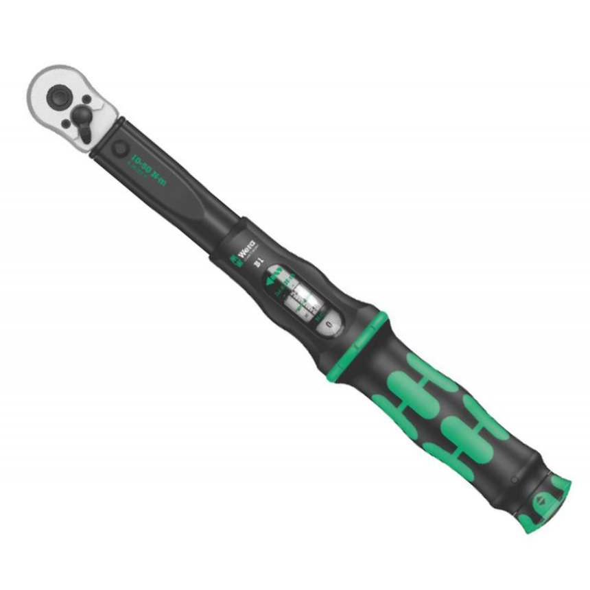 Wera 075610 Momentový klíč Wera Click-Torque B 1 s přepínací ráčnou 3/8&quot; (10 - 50 Nm)