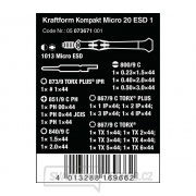 Wera 073671 Držák 4 mm a čepele pro elektroniku Kraftform Kompakt Micro 20 ESD 1 (Sada 20 dílů) Náhled