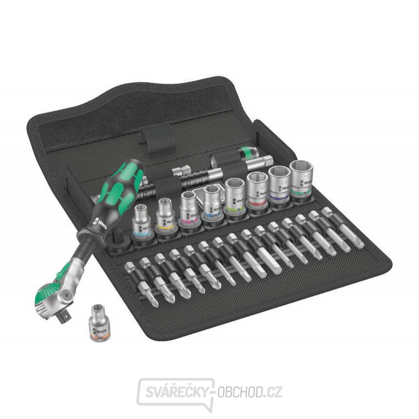 Wera 004049 Ráčnová sada 3/8" 8100 SB 9 Zyklop Speed, palcová (Sada 29 dílů)