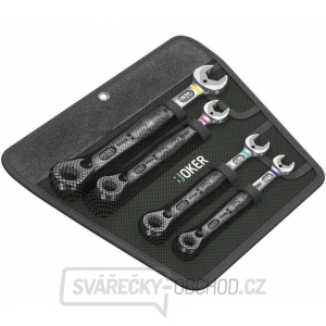 Wera 020092 Očkoploché ráčnové klíče 7/16 ÷ 3/4" 6001 Joker Switch 4 Imperial Set 1, palcové (Sada 4 dílů)