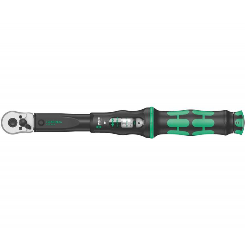 Wera 075620 Momentový klíč Wera Click-Torque C 1 s přepínací ráčnou 1/2&quot; (10 - 50 Nm)