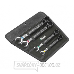 Wera 020090 Očkoploché ráčnové klíče 10 ÷ 19 mm 6001 Joker 4 Set 1, vyhnuté (Sada 4 dílů)