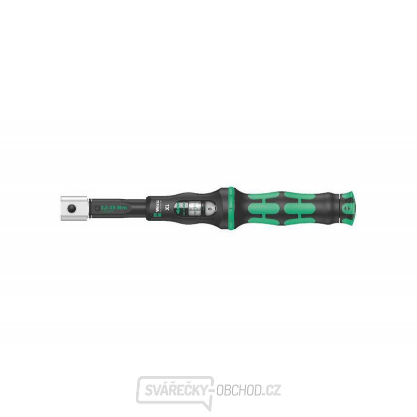 Wera 075651 Momentový klíč Wera Click-Torque X 1 pro nástrčné nástroje 9x12mm (2,5 - 25 Nm)