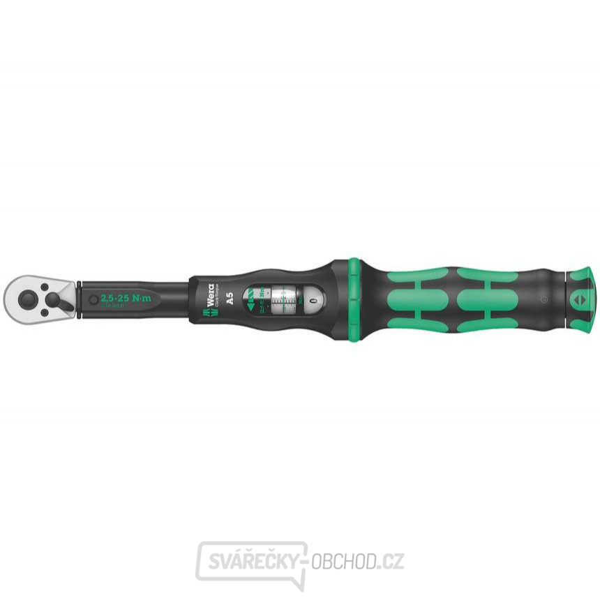 Wera 075604 Momentový klíč Wera Click-Torque A 5 s přepínací ráčnou 1/4" (2,5 ÷ 25 Nm)