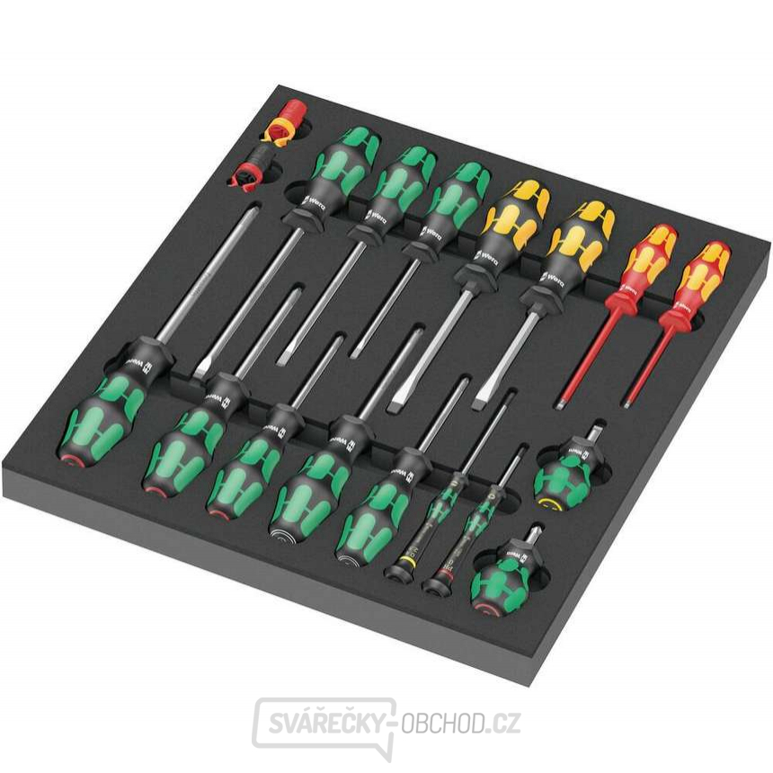 Wera 150101 Šroubováky 9710 Set 1 v pěnové vložce (Sada 18 dílů)