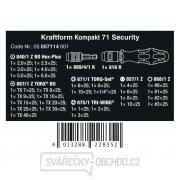 Wera 057114 Houževnaté bity Kraftform Kompakt 71 Security (Sada 32 dílů) Náhled