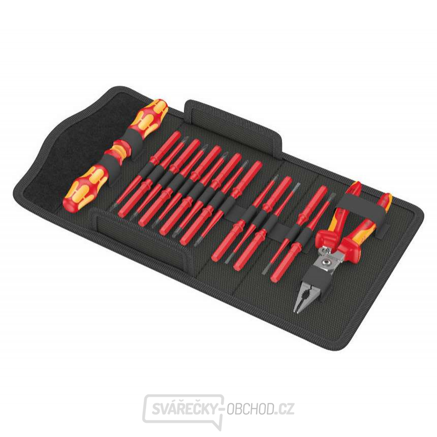 Wera 136027 Elektrikářské šroubováky Kraftform Kompakt VDE 17 extra slim 1 (Sada 16 dílů)