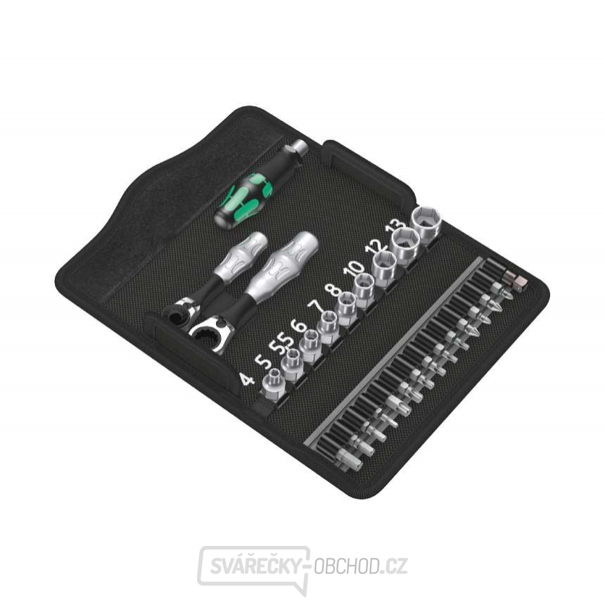 Wera 135918 Ráčnová sada 1/4" Kraftform Kompakt Zyklop Mini 2 (Sada 27 dílů)