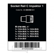 Wera 005490 Magnetická lišta C Impaktor 1 se sadou nástrčných hlavic 13 ÷ 21 mm typ 8790 C Impaktor 1/2" (Sada 9 dílů) Náhled