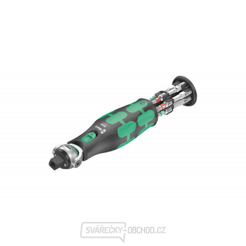 Wera 004282 Kompaktní ráčna 8009 Zyklop Pocket Imperial Set 1 se šroubovacími bity (Palcová sada 13 dílů)