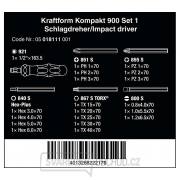Wera 018110 Rázové šroubováky 1/4" Kraftform Plus 900 Set 1 (Sada 19 dílů) Náhled