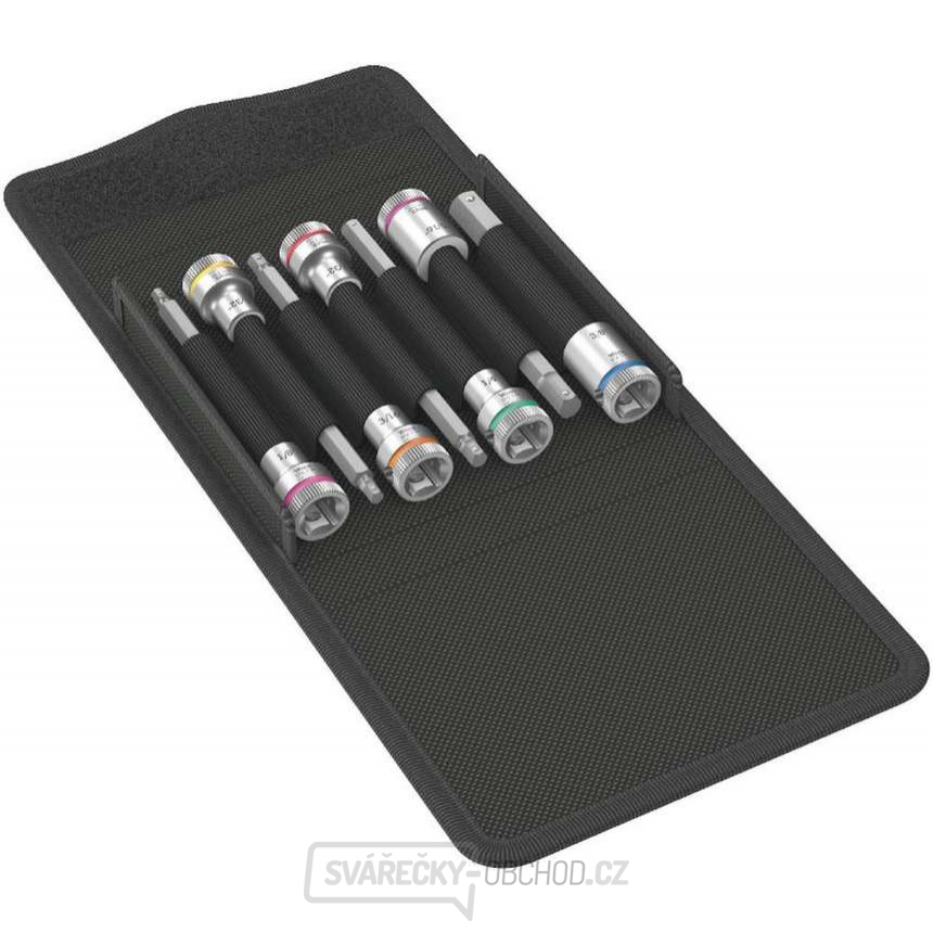 Wera 003181 Zástrčné hlavice 8740 B HF Imperial 1 pro Zyklop 3/8" (7 ks - palcové s přidržovací funkcí)