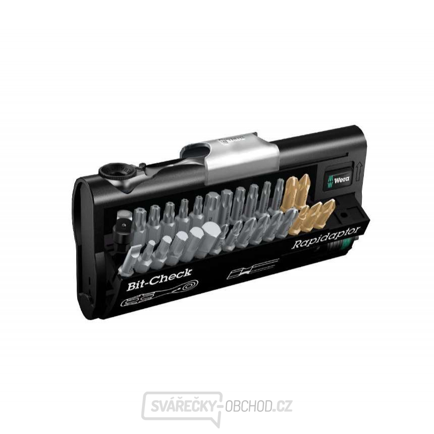 Wera 073640 Ráčna Zyklop 1/4" s bity. Bit-Check 30 Zyklop Mini 1 (Sada 31 dílů)