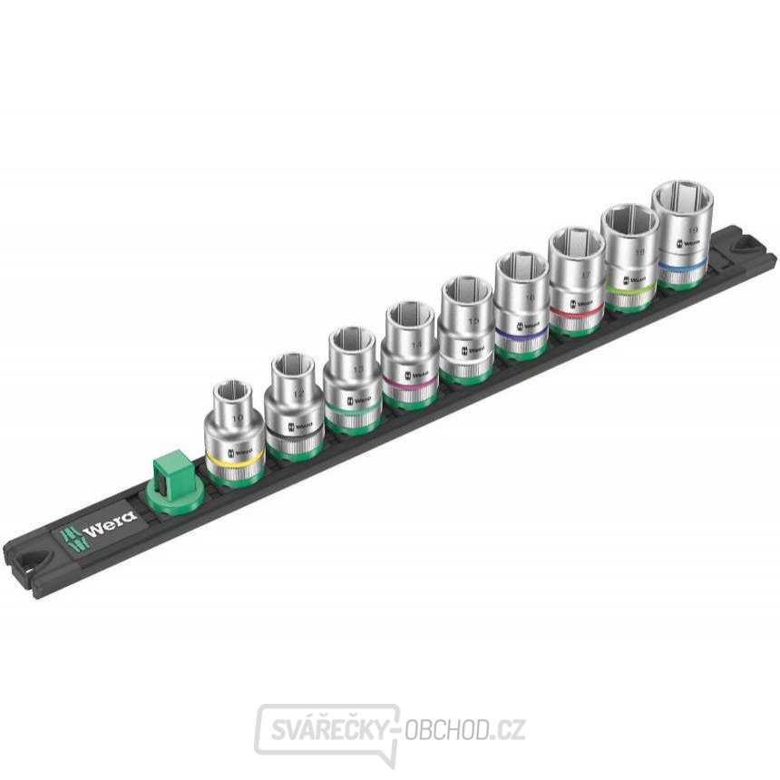 Wera 005460 Magnetická lišta C 4 se sadou nástrčných hlavic 10 ÷ 19 mm typ 8790 HMC Zyklop 1/2" (Sada 9 dílů) Wera 005460 Magnetická lišta C 4 se sadou nástrčných hlavic 10 ÷ 19 mm typ 8790 HMC Zyklop 1/2" (Sada 9 dílů) gallery main image