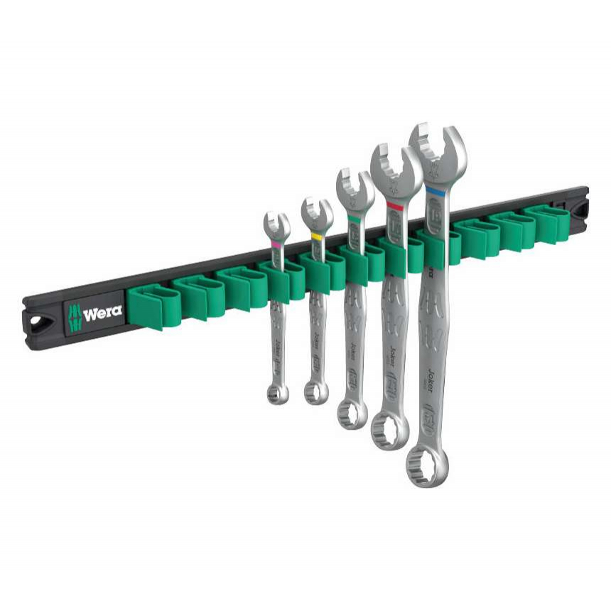 Wera 020234 Očkoploché klíče 8 ÷ 19 mm 6003 Joker 2 na magnetické liště, 9641 (Sada 5 dílů) 05020234001