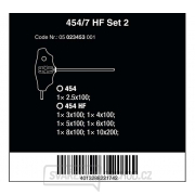 Wera 023453 Šroubováky Hex-Plus 2,5 ÷ 10 mm s příčnou rukojetí typ 454/7 HF Set 2 Přidržovací funkce (Sada 7 dílů) Náhled