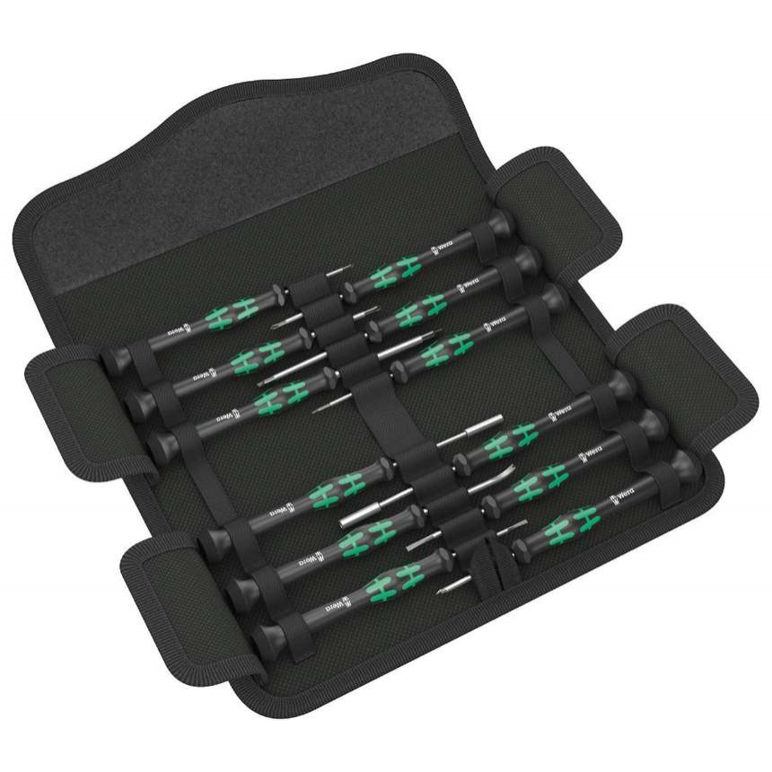 Wera 073677 Šroubováky pro elektroniku Kraftform Kompakt Micro 12 Electronics 1 (Sada 12 dílů) 05073677001
