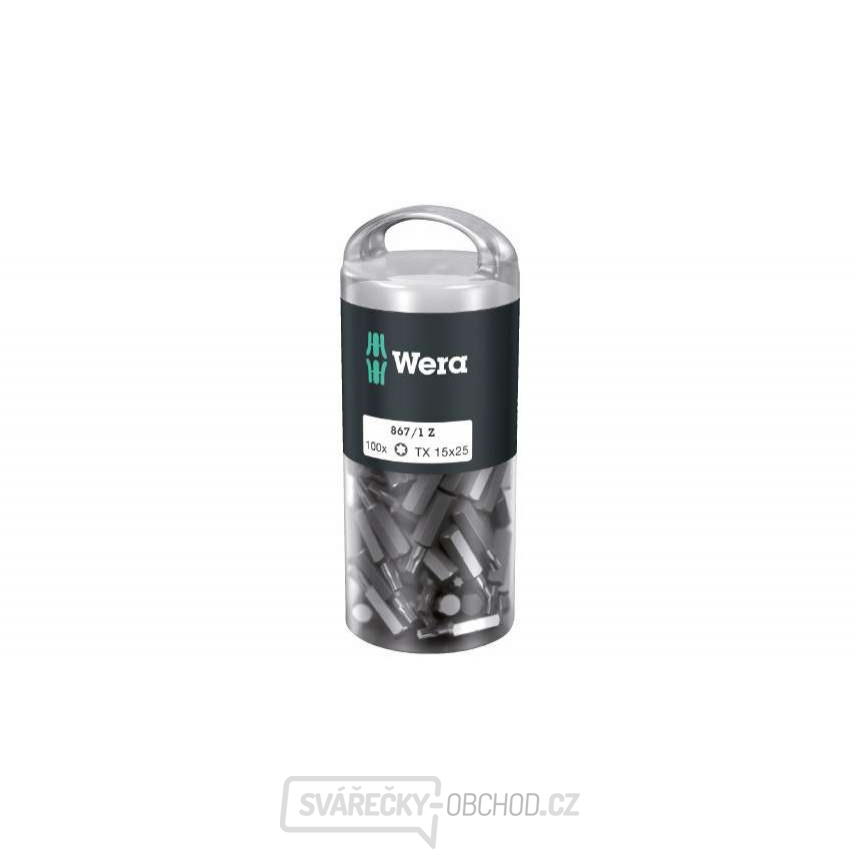 Wera 072447 Bity 1/4" TX 15 867/1 Z TORX DIY (Balení 100 ks)