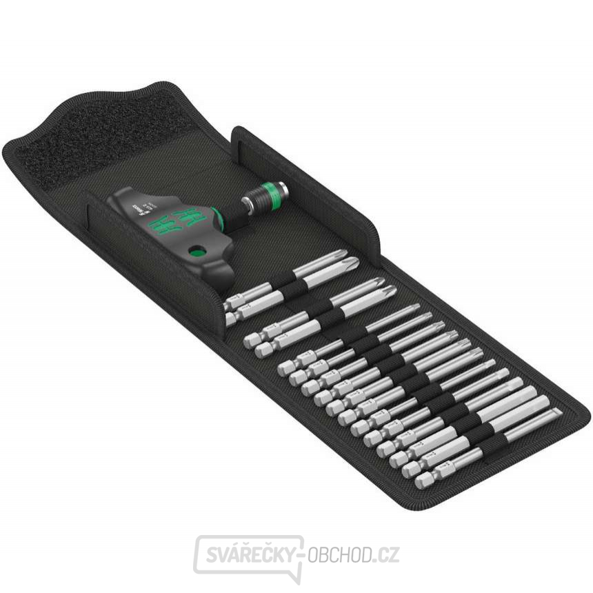 Wera 057470 Šroubovací bity s T-rukojetí Kraftform Kompakt 400 (Sada 17 dílů)