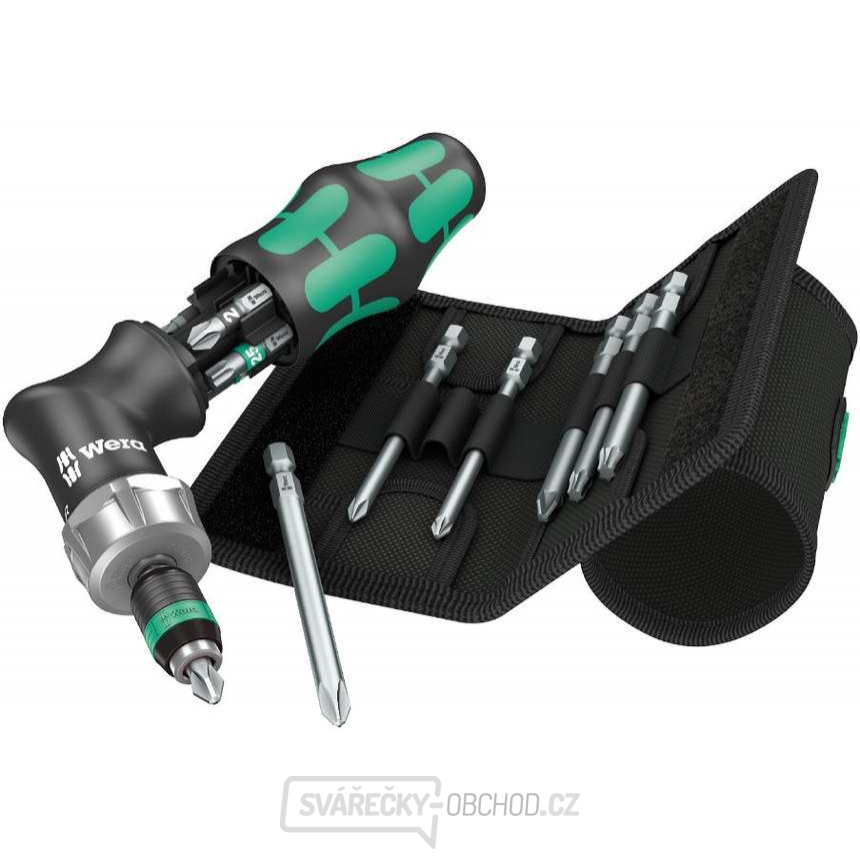 Wera 051031 Pistolový ráčnový šroubovák Kraftform Kompakt Pistol RA 4 (Sada 13 dílů)