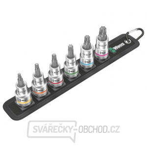 Wera 003997 Zástrčné bitové hlavice Zyklop 1/2" T25 ÷ T55 Belt C 3 TORX® HF s přidržovací funkcí (Sada 6 dílů)