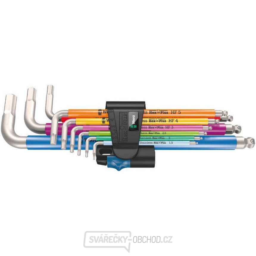 Wera 022699 Zástrčné klíče 3950/9 Hex-Plus 1,5 ÷ 10 mm Multicolour HF Stainless 1, přidržovací funkce, nerezové (Sada 9 dílů) Wera 022699 Zástrčné klíče 3950/9 Hex-Plus 1,5 ÷ 10 mm Multicolour HF Stainless 1, přidržovací funkce, nerezové (Sada 9 dílů) gallery main image