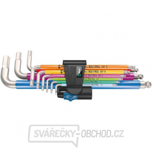 Wera 022699 Zástrčné klíče 3950/9 Hex-Plus 1,5 ÷ 10 mm Multicolour HF Stainless 1, přidržovací funkce, nerezové (Sada 9 dílů) gallery main image