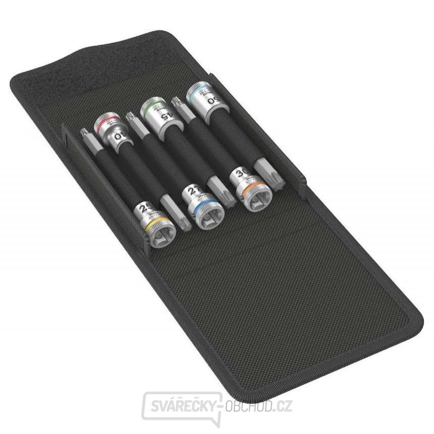 Wera 003185 Zástrčné hlavice 8767 B TORX HF 1 pro Zyklop 3/8" (6 ks - s pridržávací funkcí)