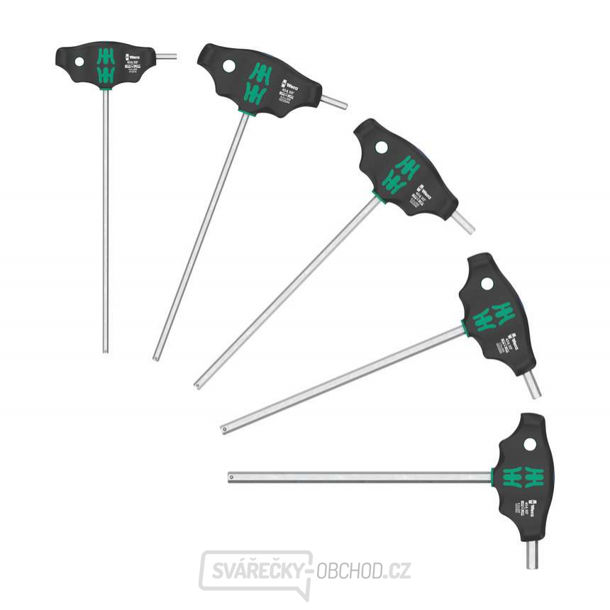 Wera 136070 Šroubováky Hex-Plus s příčnou rukojetí 454/5 HF SHK Set 1 (Sada 5 dílů)