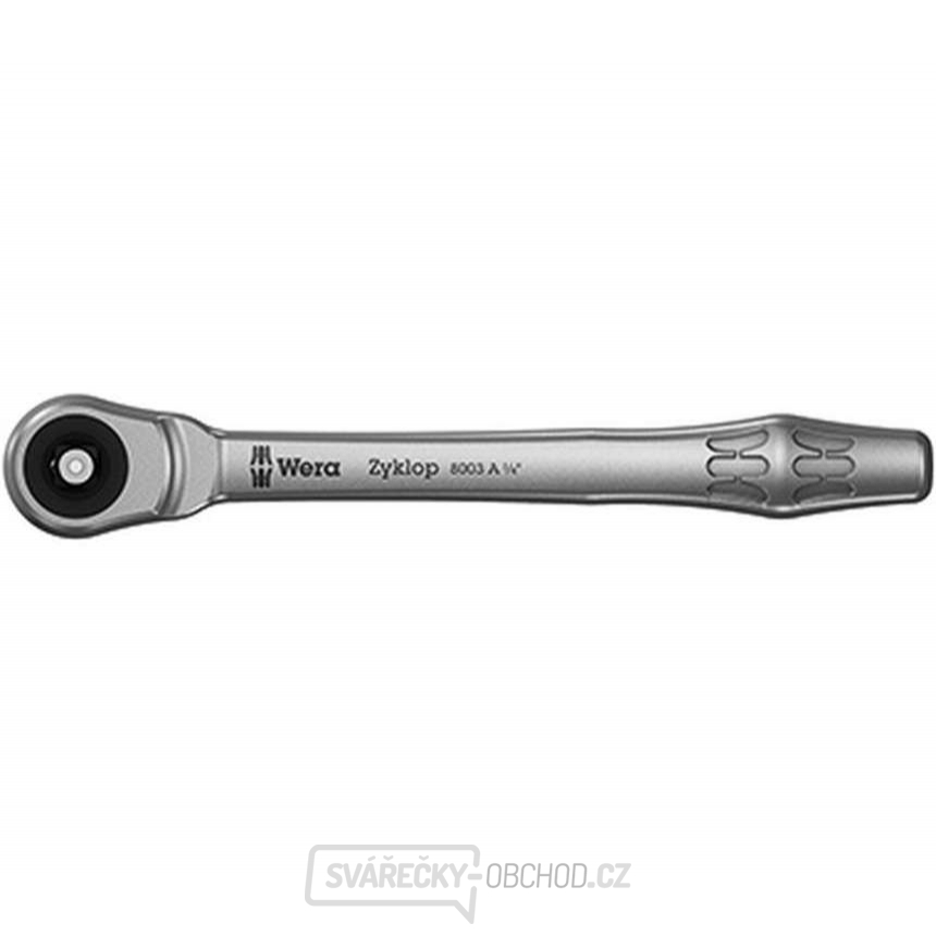 Wera 004003 Ráčna Zyklop 1/4" 8003 A Ráčna Zyklop Metal, průchozí čtyřhran