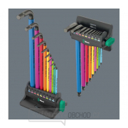 Wera 133165 Zástrčné klíče inbus 950/9 Hex-Plus Multicolour 3, BlackLaser (Sada 9 dílů) Náhled