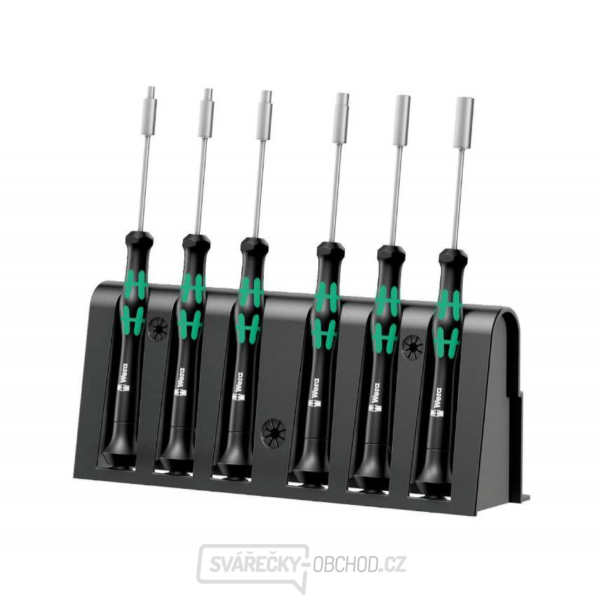 Wera 118158 Maticové šroubováky pro elektroniku Kraftform Kompakt Micro typ 2069/6  (Sada 6 dílů + stojánek)