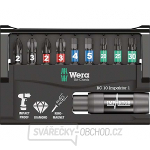 Wera 057680 Bity Bit-Check 10 Impaktor 1 s držákem 897/4 Impaktor R (Sada 10 dílů) Wera 057680 Bity Bit-Check 10 Impaktor 1 s držákem 897/4 Impaktor R (Sada 10 dílů) gallery main image