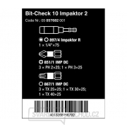 Wera 057682 Bity 1/4" Bit-Check 10 Impaktor 2 (Sada 10 dílů) Náhled