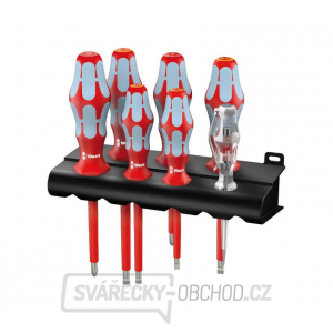 Wera 022728 Sada šroubováků Kraftform VDE 3160 i/7, izolované, nerezová ocel, profil Lasertip (7 dílů + stojánek) Wera 022728 Sada šroubováků Kraftform VDE 3160 i/7, izolované, nerezová ocel, profil Lasertip (7 dílů + stojánek) gallery main image