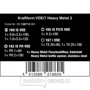 Wera 138712 Elektrikářské šroubováky Kraftform VDE/7 Heavy Metal 2 (Sada 7 dílů + stojánek) Náhled