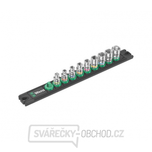 Wera 005400 Magnetická lišta A 4 se sadou nástrčných hlavic 5 ÷ 13 mm typ 8790 HMA Zyklop 1/4" (Sada 9 dílů)