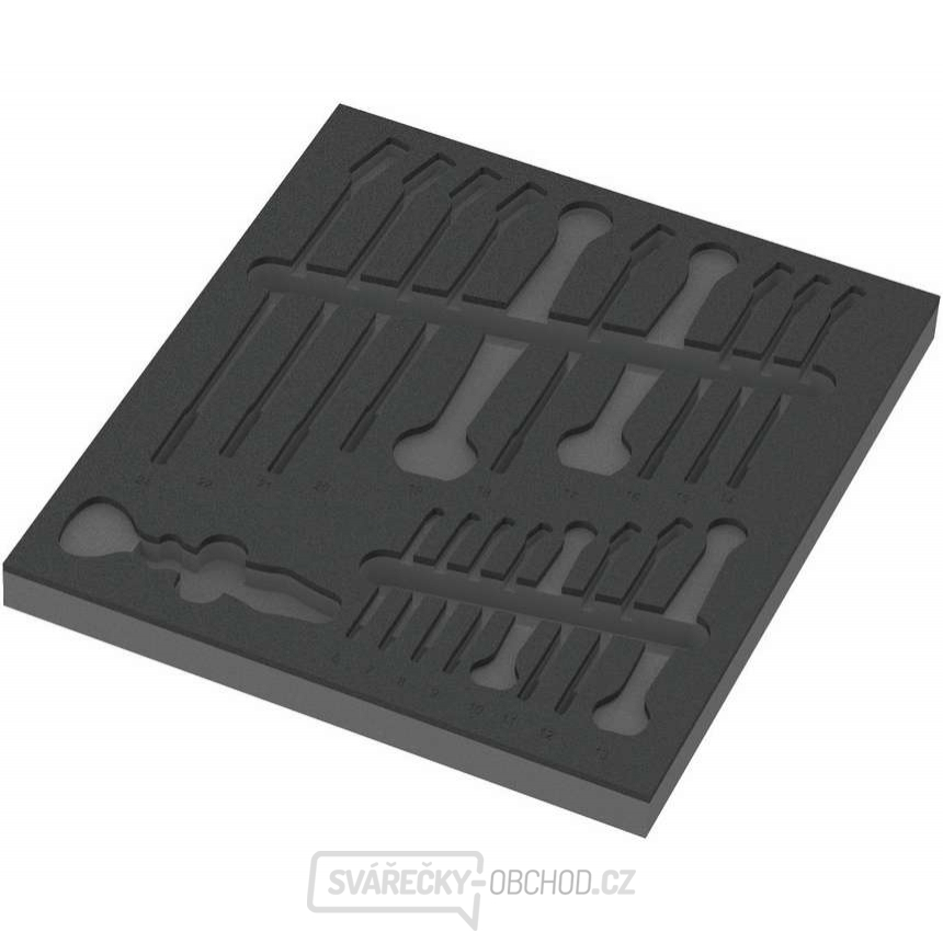 Wera 137331 Nářaďový modul - pěnová vložka 9831 pro klíče Joker 6003 typ 9731. Bez nářadí, 6-24mm